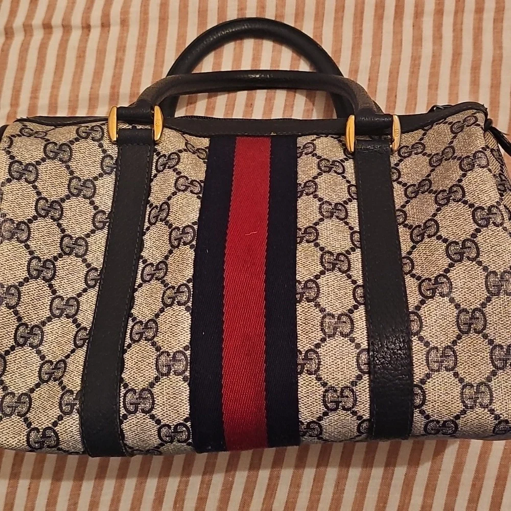Gucci Vintage Mini Monogram Sherry Duffle - Picture 8 of 14